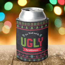 Chalkboard de suéter nórdico de Natal feio