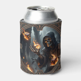 Porta-lata Chamas Góticas, a guardiã dos dados queimados.