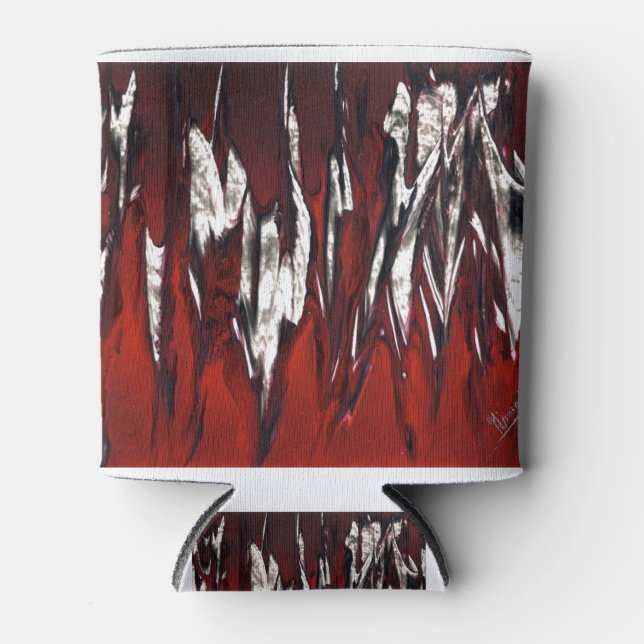 Porta-lata Chamas Vermelhas de Fúria (Frente)