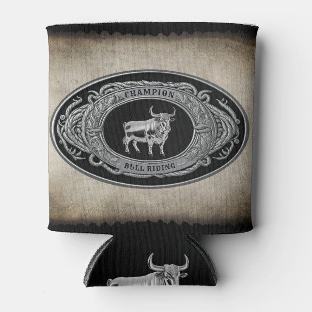 Porta-lata Champion Rodeo Bull Riding Country Western Belt (Frente)