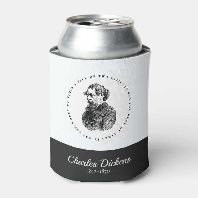 Porta-lata Charles Dickens Portrait e Cote (Can Front)