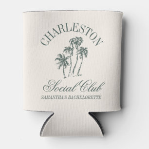 Porta-lata Charleston Bachelorette Palm Tree Social Club
