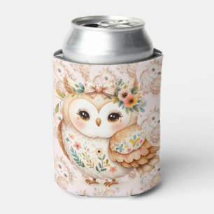 Porta-lata Charme Farmcore Boho Cottagecore Owl
