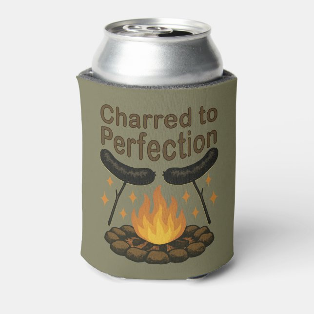 Porta-lata Charred to Perfecny Campfire Hot Dog (Can Back)