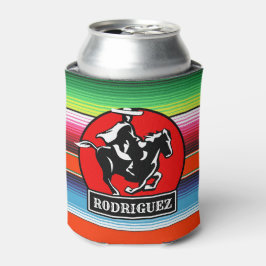 Porta-lata Charro Horse, nome personalizado, sérvia mexicana 