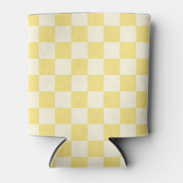 Porta-lata Checkerboard amarelo