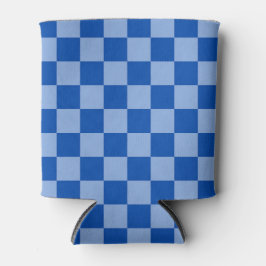 Porta-lata Checkerboard Azul Cobalto