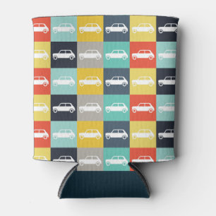 Porta-lata Checkerboard Mini Cooper Moderno
