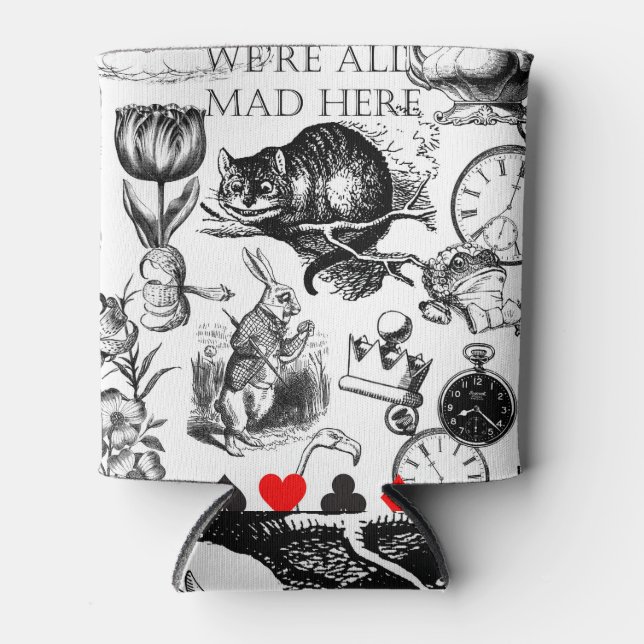 Porta-lata Cheshire Cat Classic Alice em Maravilderland (Frente)