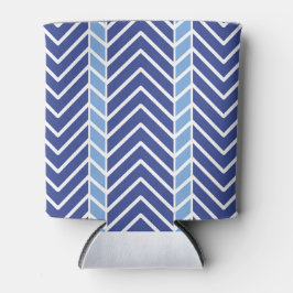 Porta-lata Chevron Pattern Blue