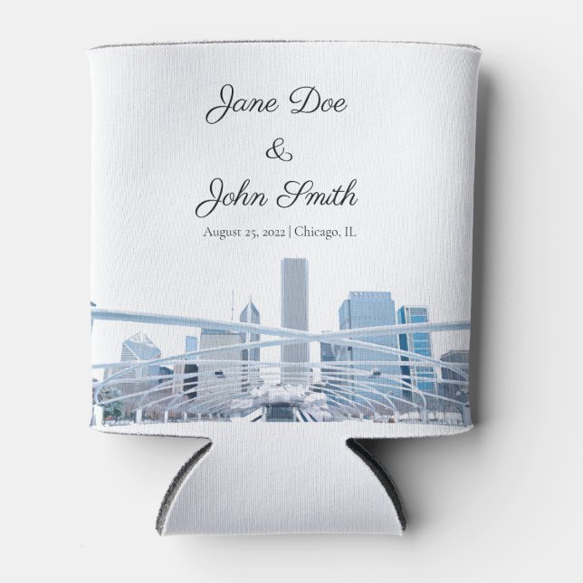 Porta-lata Chicago Personalizada (Frente)