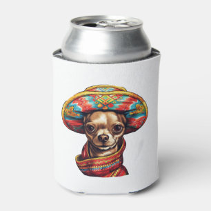 Porta-lata Chihuahua México Cinco de Mayo Cachorro Engraçado 