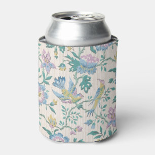 Porta-lata Chinoiserie Vintage Pássaro Floral Padrão Pastel