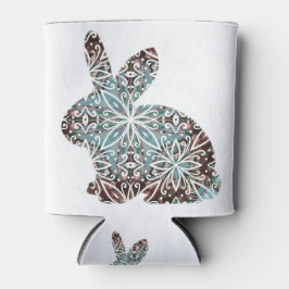 Porta-lata Chocolate e Blues do Coelho Mandala