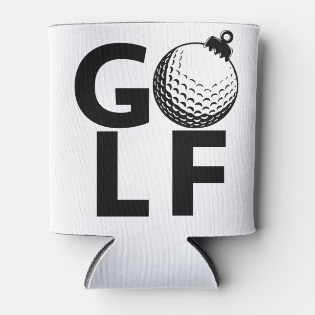 Porta-lata Christmas Golf Ornament (Frente)