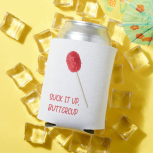 Porta-lata Chupa-o Butterglass com Red Lollipop