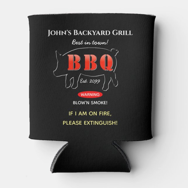 Porta-lata Churrasco de grelhador principal do quintal (Frente)