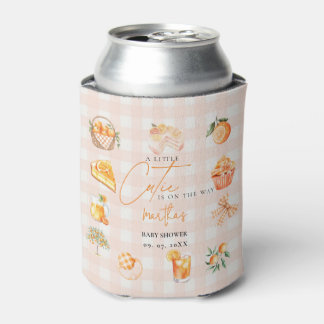 Porta-lata Chuva de bebê laranja cítrica botânica Cutie Summe