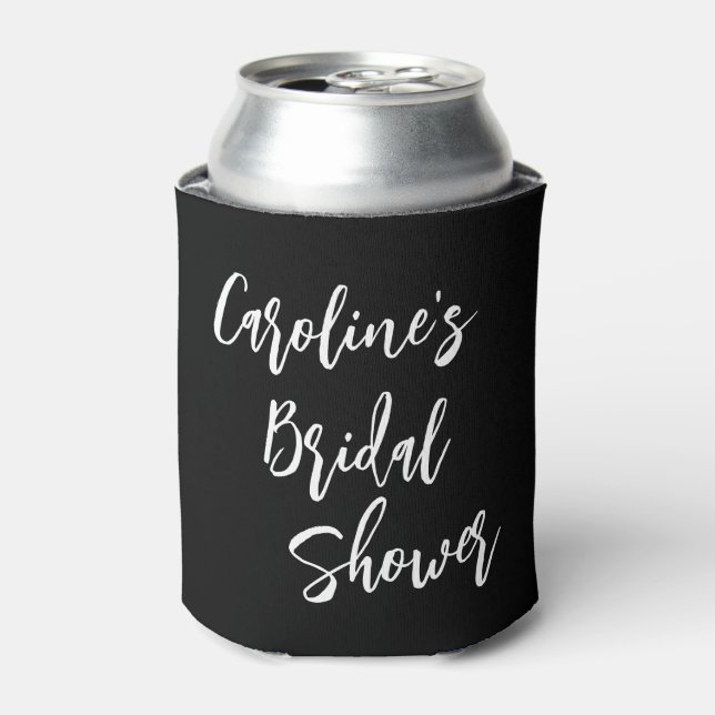 Porta-lata Chuva de Bençãos de Casamento Moderno Personalizad (Can Front)