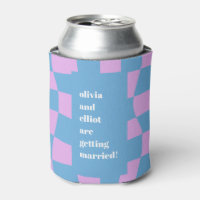 Chuva de Casais Personalizada Xadrez Roxo Retro