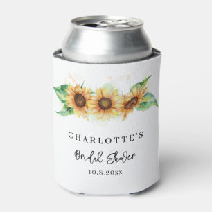Porta-lata Chuva de Noiva Flor de Girassol Personalizada