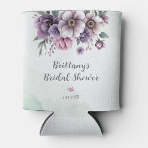 Porta-lata Chuva de Noiva Lavanda & Floral Verde