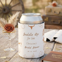 Chuva de presentes de casamento Boho Western Saddl