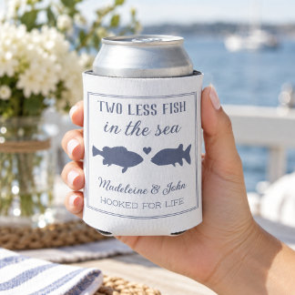 Porta-lata Chuva de Presentes para Casal Two Less Fish In The