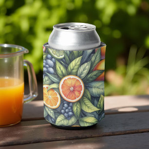 Porta-lata Chuvas Nupciais Elegantes de Laranja e Citrinos em