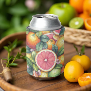 Porta-lata Chuvas Nupciais Elegantes de Laranja e Citrinos em