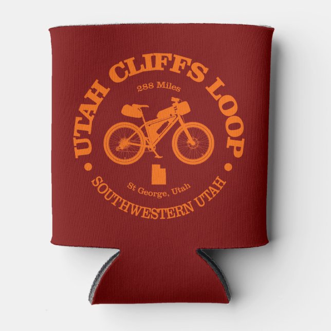 Porta-lata Ciclo de Cliff de Utah (Frente)