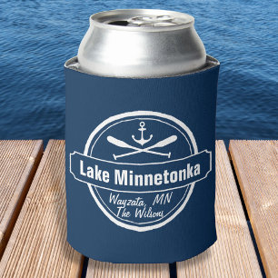 Porta-lata Cidade e nome da âncora de Minnetonka Minnesota d