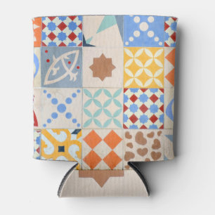 Porta-lata Cimento Hidráulico: Tendência do Azulejo Mosaico.