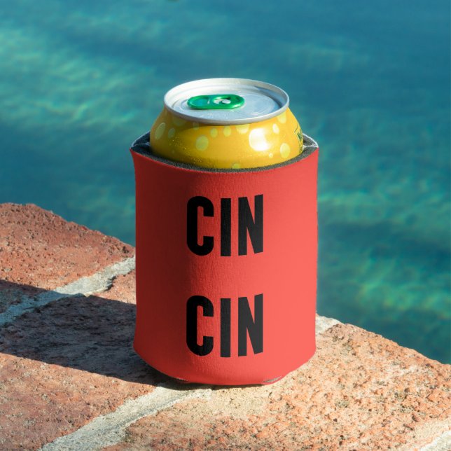 Porta-lata Cin Cin Typography (Piscina in situ)