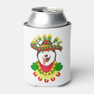 Porta-lata Cinco De Doggo Funny Alaskan Malamute Dog Para