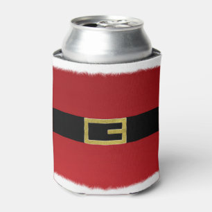 Porta-lata Cinto Vermelho do Papai Noel & Natal de Pelúcia Br