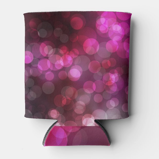 Porta-lata Círculos de safra: rosa escuro, azul. (Frente)