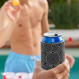 Porta-lata Círculos Geométricos Sem Costura