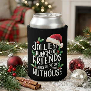 Porta-lata Citação engraçada de Natal do grupo de amigos mais