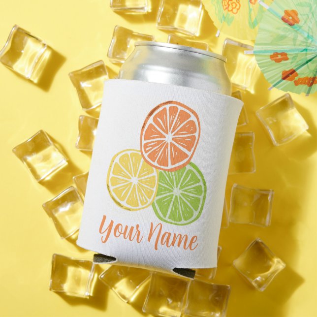 Porta-lata Citrus Orange Lemon Limão Summer (Verão in situ)