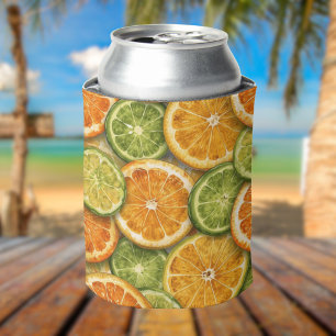 Porta-lata Citrus Splash Laranja, Limão & Lima Aguarela