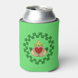 Porta-lata Claddagh e Green Knotwork