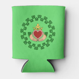 Porta-lata Claddagh e Green Knotwork