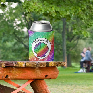 Porta-lata Clambake Rainbow Clam Shellfish Padrão