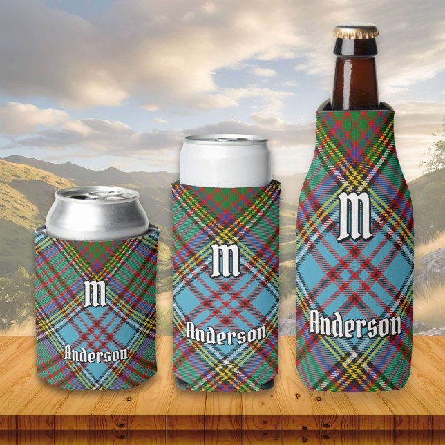 Porta-lata Clan Anderson Tartan Can Cooler (Criador carregado)