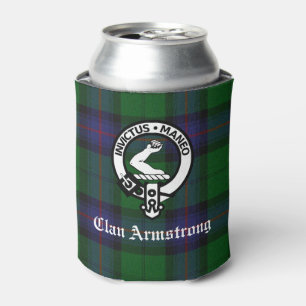 Porta-lata Clan Armstrong Crest Crachá e Tartan