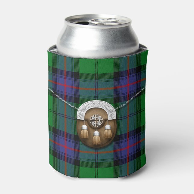 Porta-lata Clan Armstrong Tartan E Sporran (Can Front)