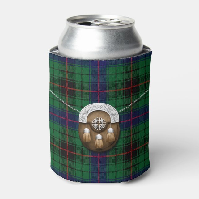 Porta-lata Clan Davidson Tartan E Sporran (Can Front)