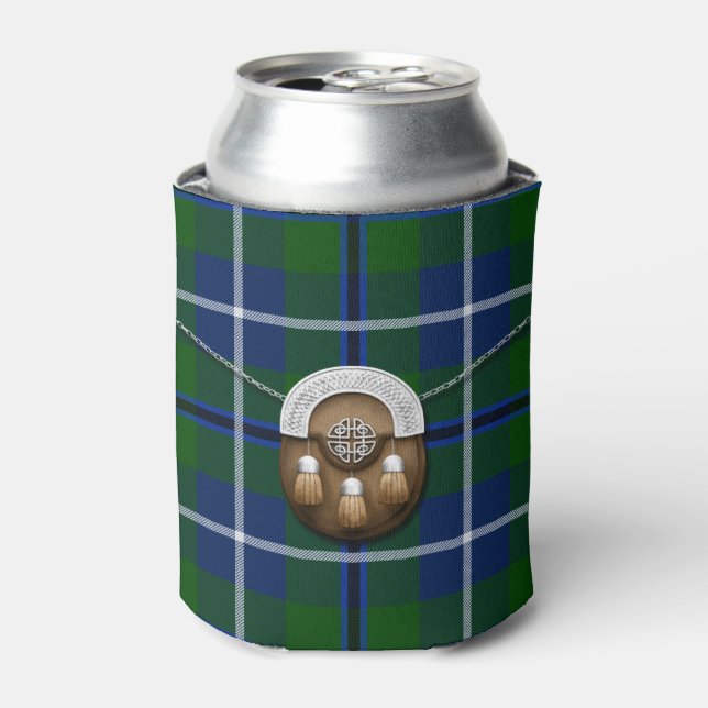 Porta-lata Clan Douglas Tartan E Sporran (Can Front)