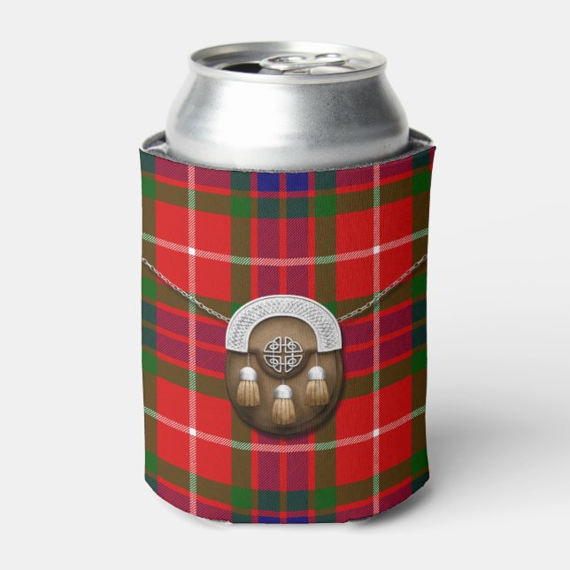 Porta-lata Clan Fraser Tartan E Sporran (Can Front)